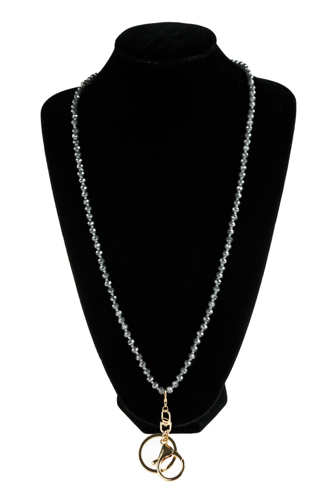 GLASS BEADS LANYARD NECKLACE