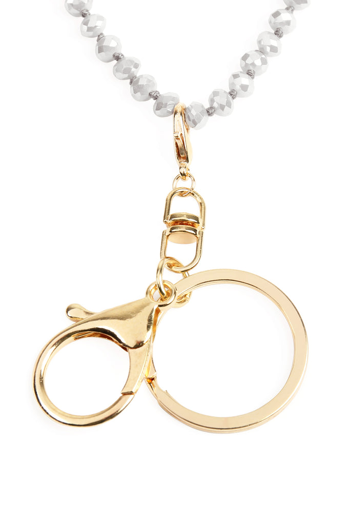 GLASS BEADS LANYARD NECKLACE