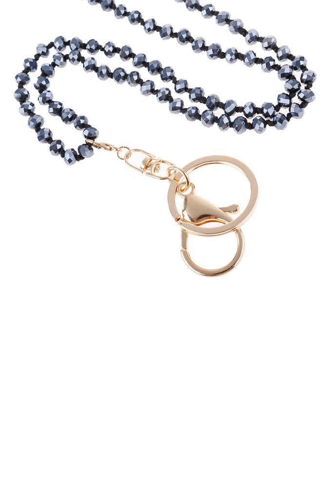 GLASS BEADS LANYARD NECKLACE