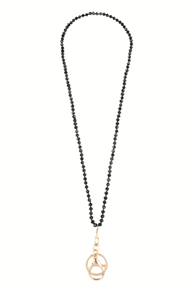 GLASS BEADS LANYARD NECKLACE
