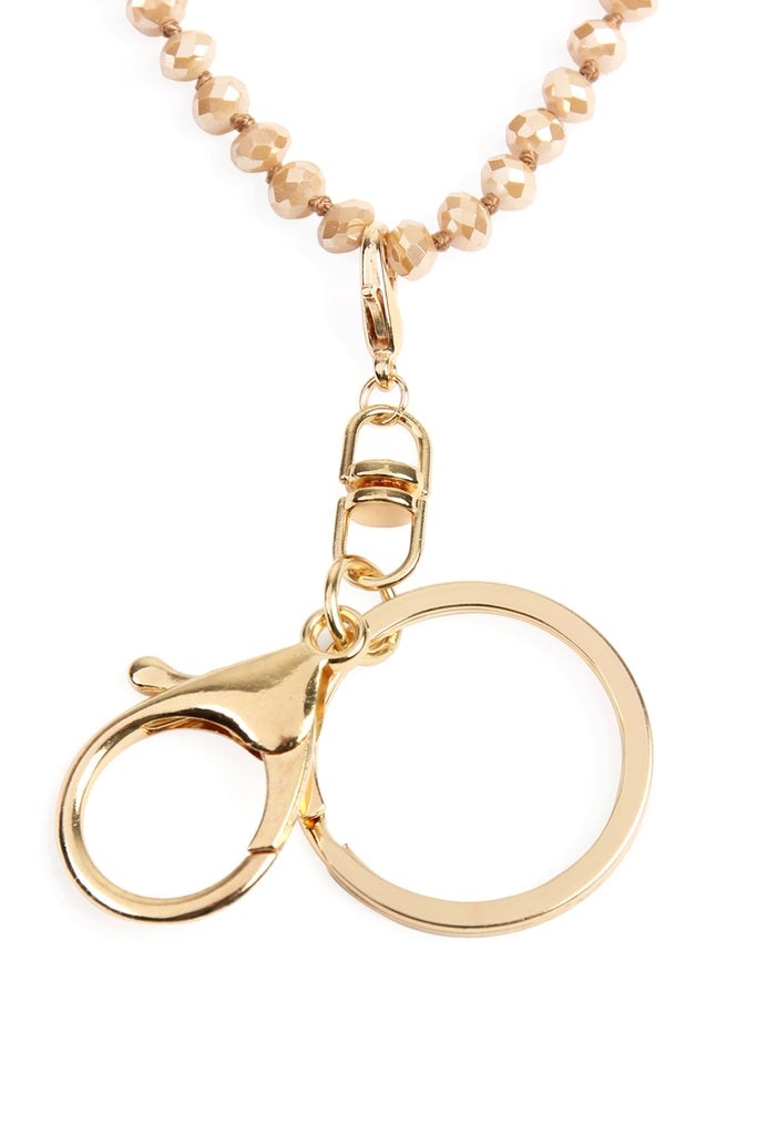 GLASS BEADS LANYARD NECKLACE