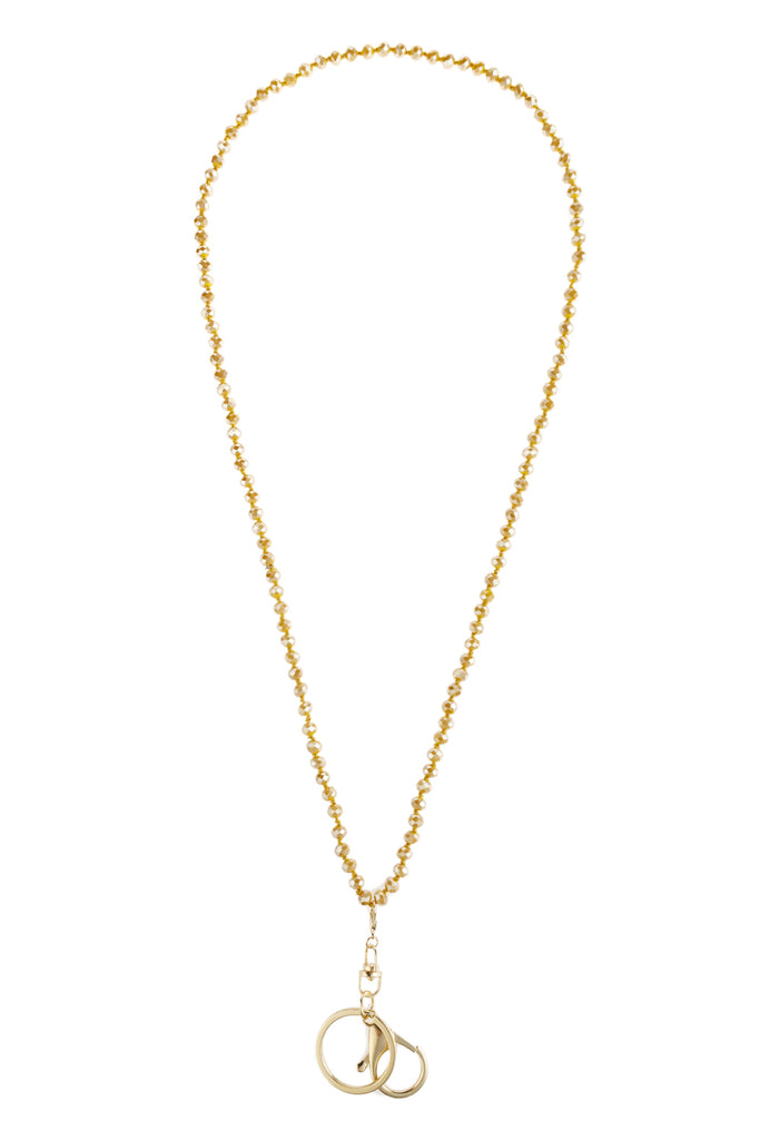 GLASS BEADS LANYARD NECKLACE