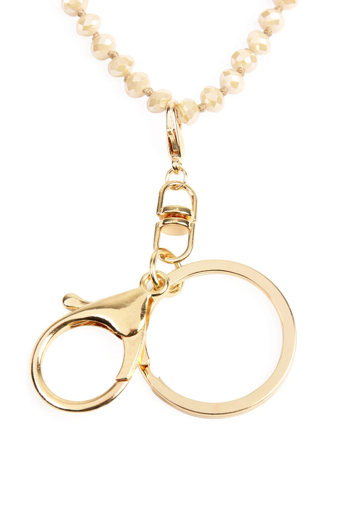 GLASS BEADS LANYARD NECKLACE