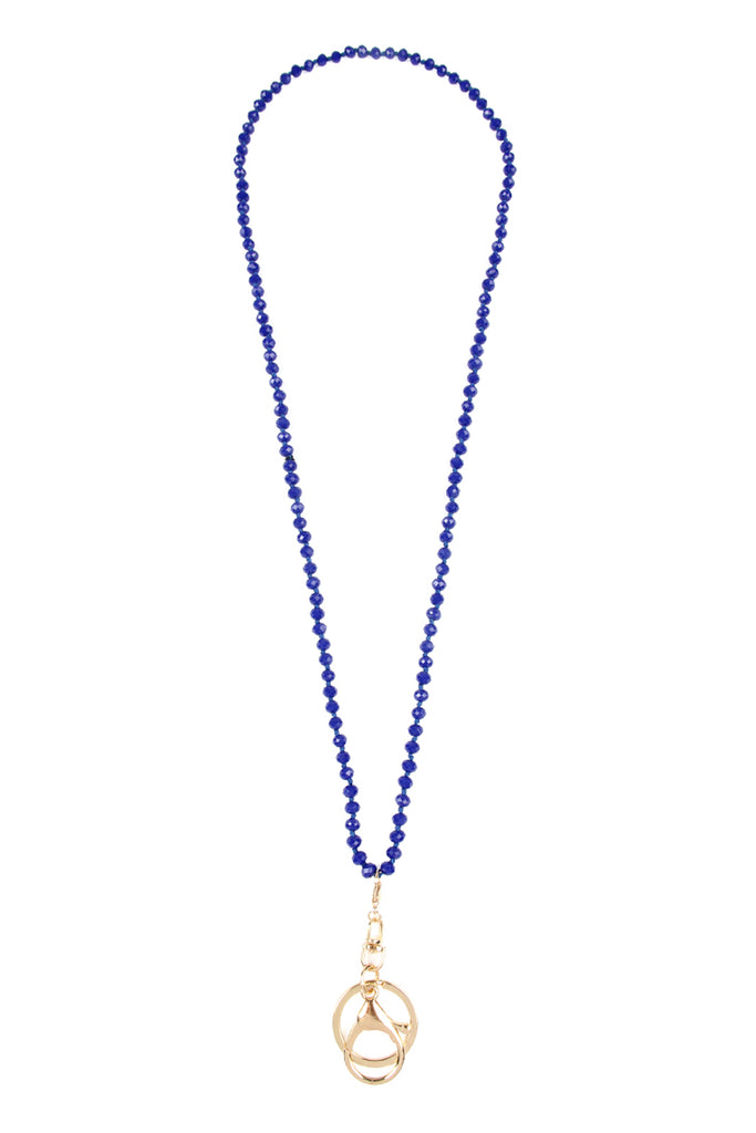 GLASS BEADS LANYARD NECKLACE