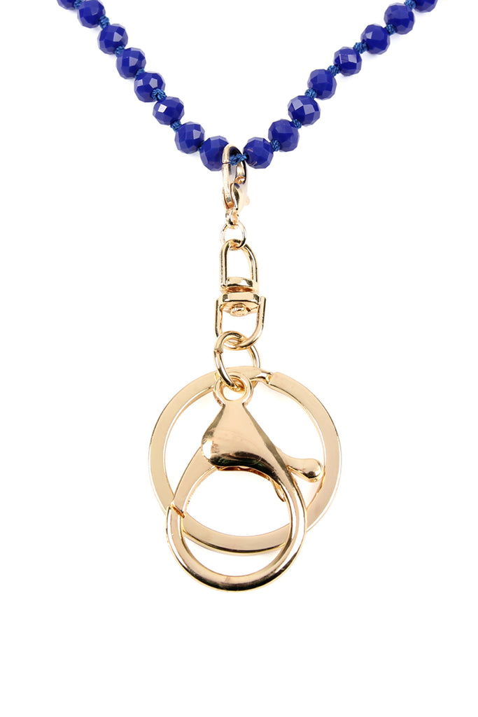 GLASS BEADS LANYARD NECKLACE