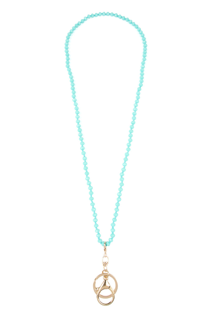 GLASS BEADS LANYARD NECKLACE
