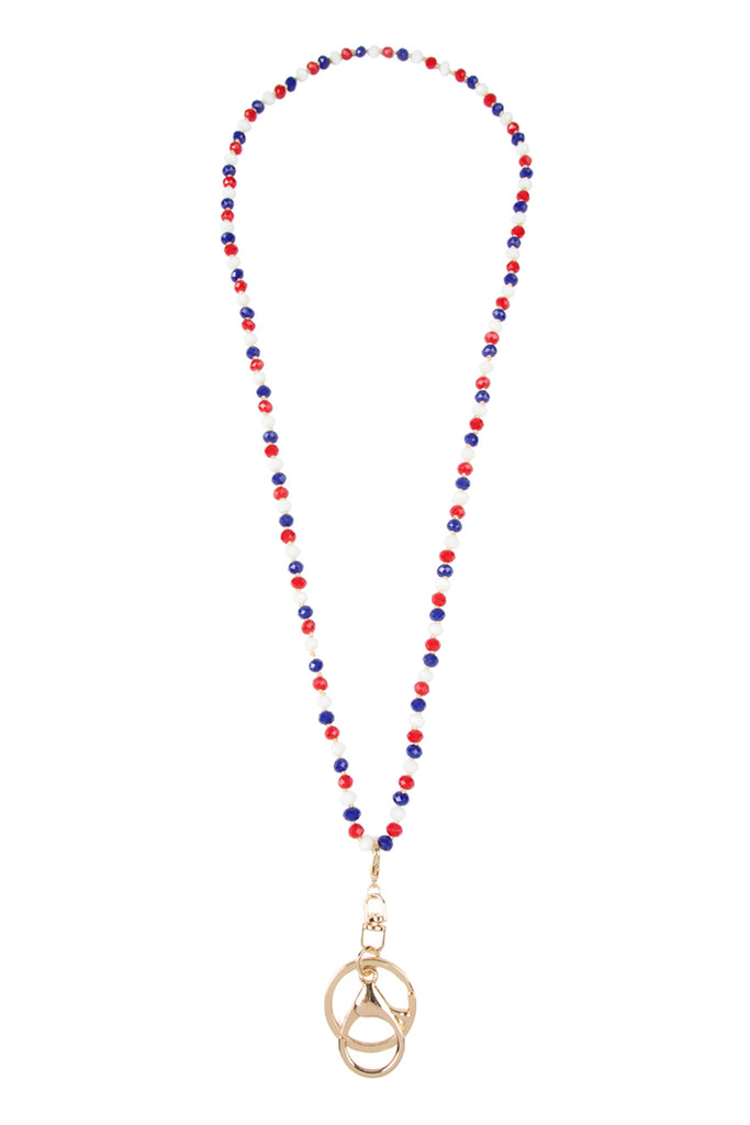GLASS BEADS LANYARD NECKLACE
