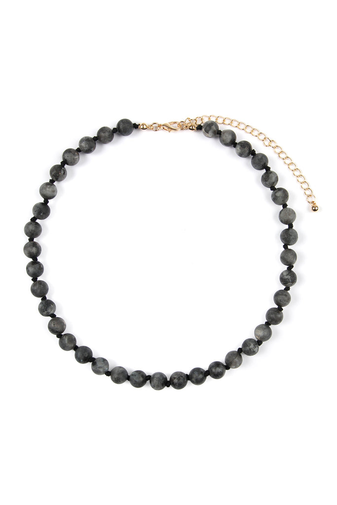 8mm Natural Stone Necklace