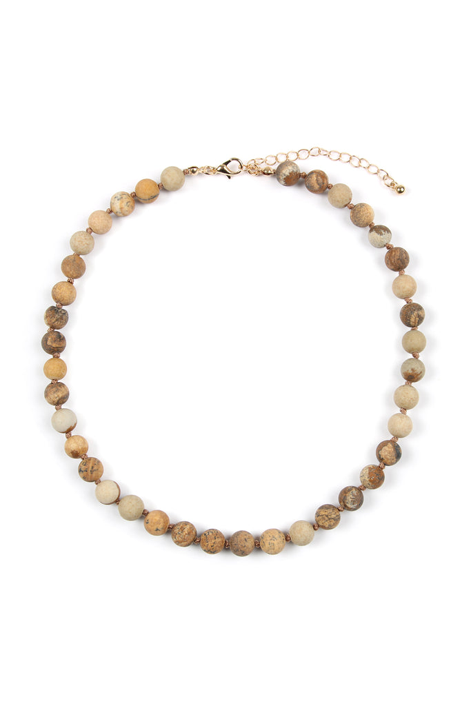 8mm Natural Stone Necklace