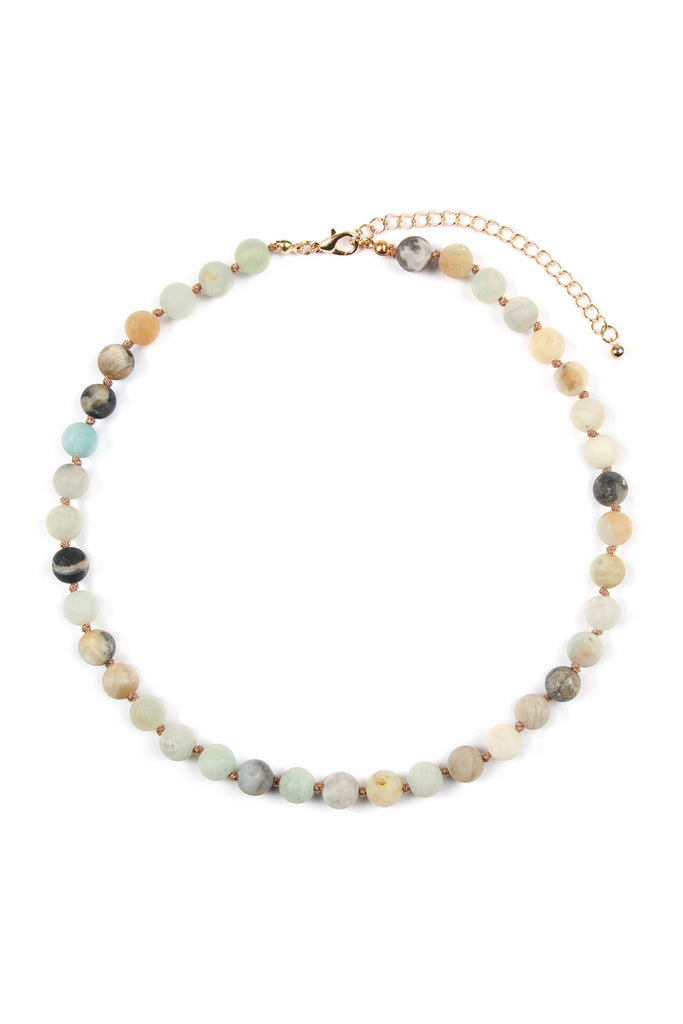 8mm Natural Stone Necklace