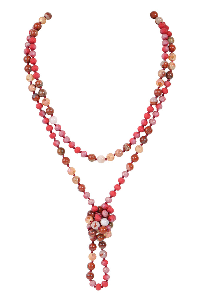 HDN2526 - LONGLINE HAND KNOTTED NECKLACE