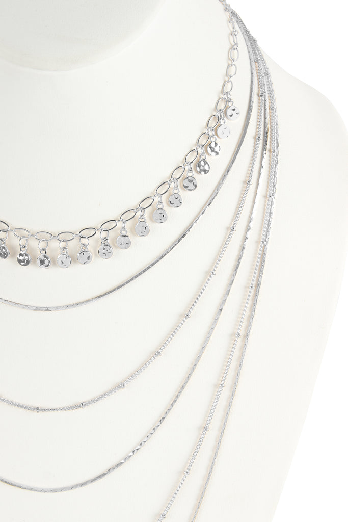 HDN2640 - DELICATE LAYER NECKLACES - Riah Fashion