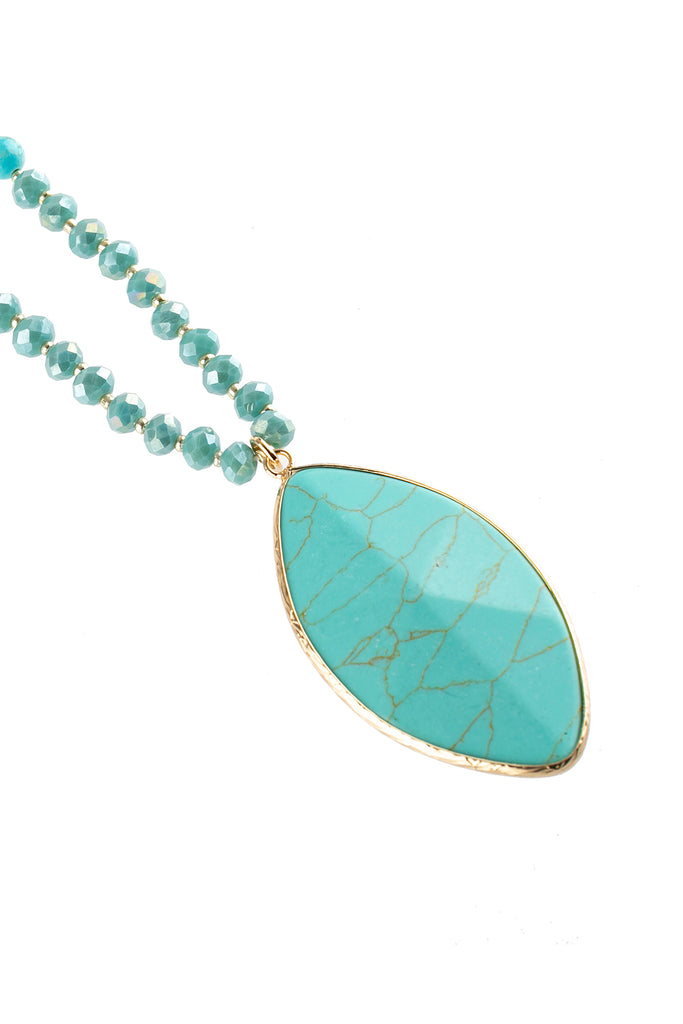 MARQUISE STONE PENDANT NECKLACE