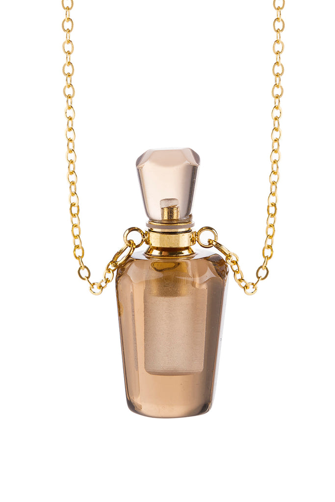 NATURAL STONE HEXAGON CRYSTAL PENDANT NECKLACE