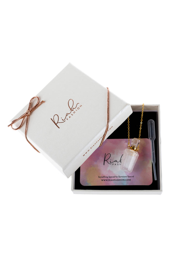 NATURAL STONE HEXAGON CRYSTAL PENDANT  NECKLACE