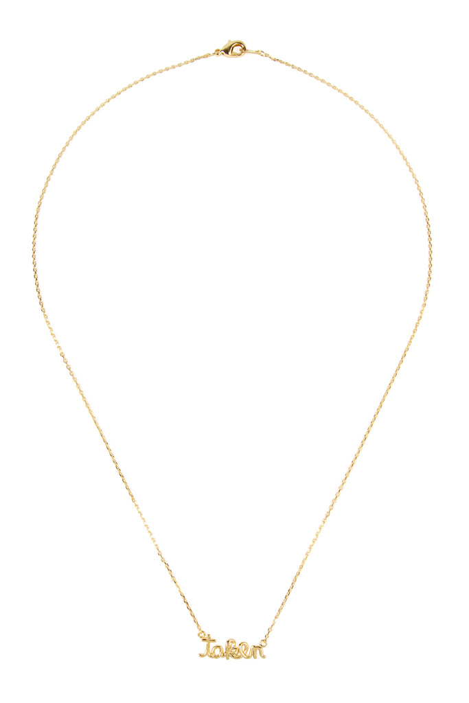 HDNC4N24 - "TAKEN" CAST PENDANT NECKLACE