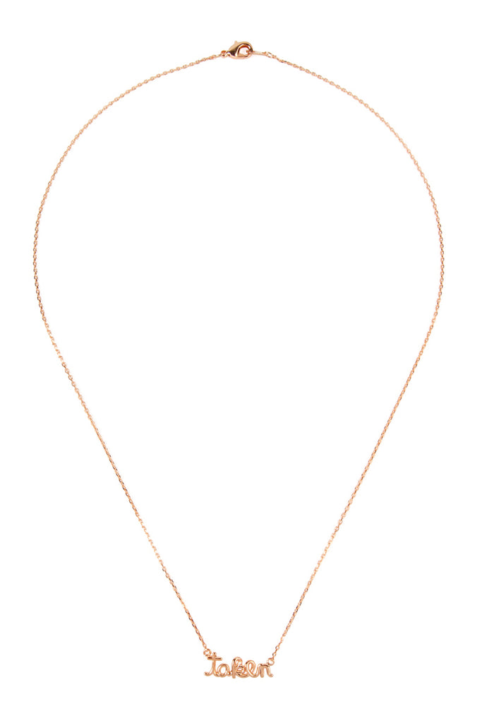 HDNC4N24 - "TAKEN" CAST PENDANT NECKLACE