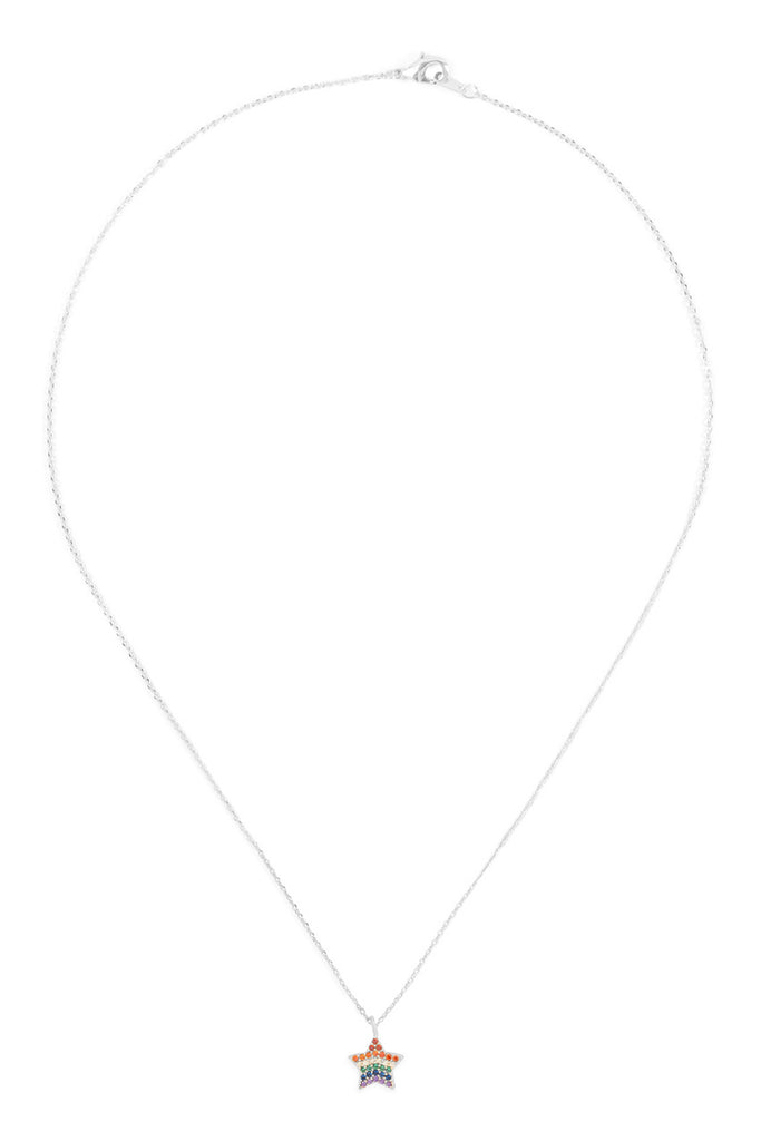 STAR ZIRCONIA PENDANT NECKLACE