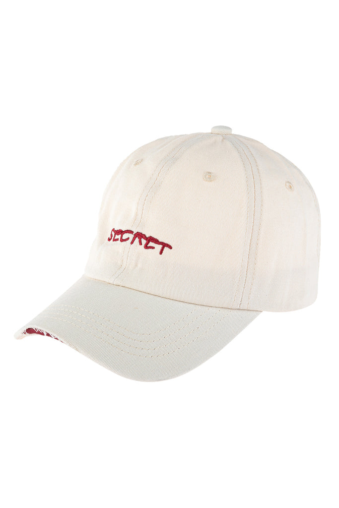 SECRET EMBROIDERED CAP