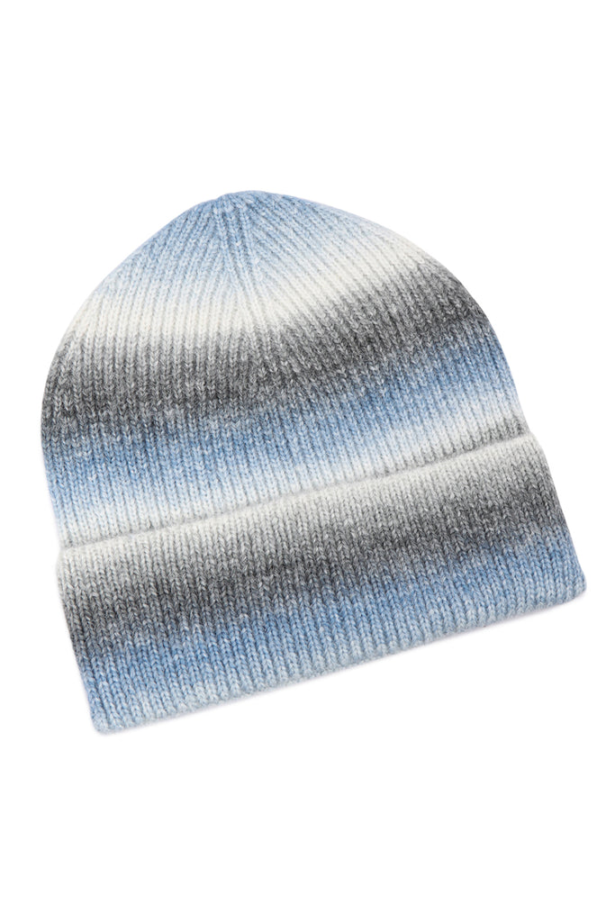 STRIPED KNITTED BEANIE