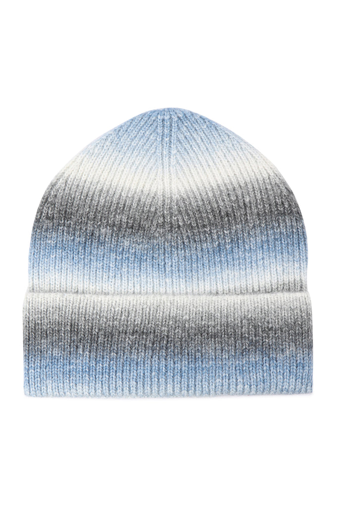 STRIPED KNITTED BEANIE