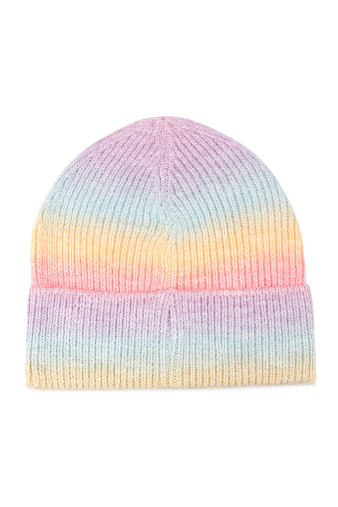 STRIPED KNITTED BEANIE