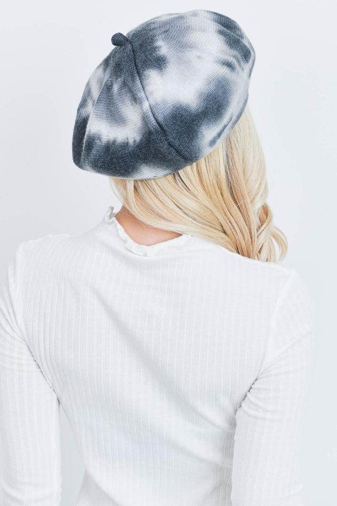 TIE DYE BERET FASHION HAT