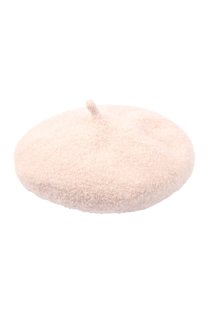 FLEECE ACRYLIC BERET HAT