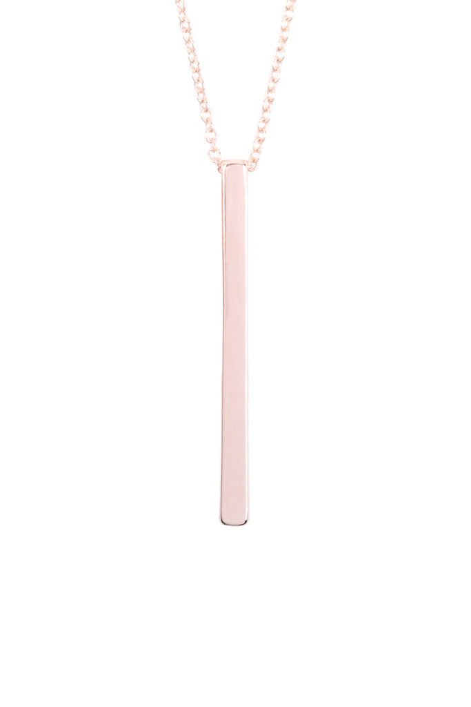 VERTICAL BAR PENDANT LONG NECKLACE