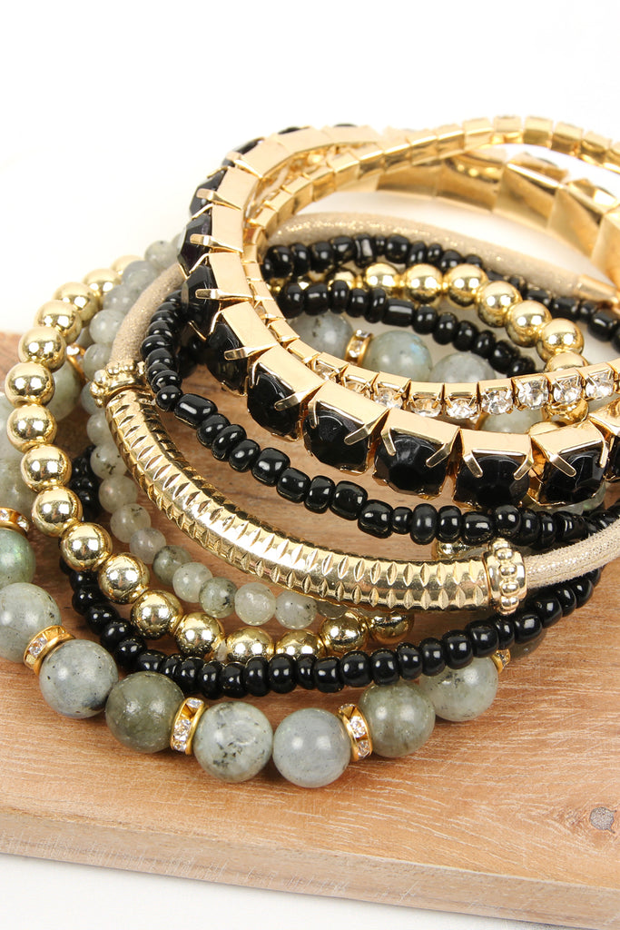 REGULAR SIZE STACKABLE BEADS BRACELET SET