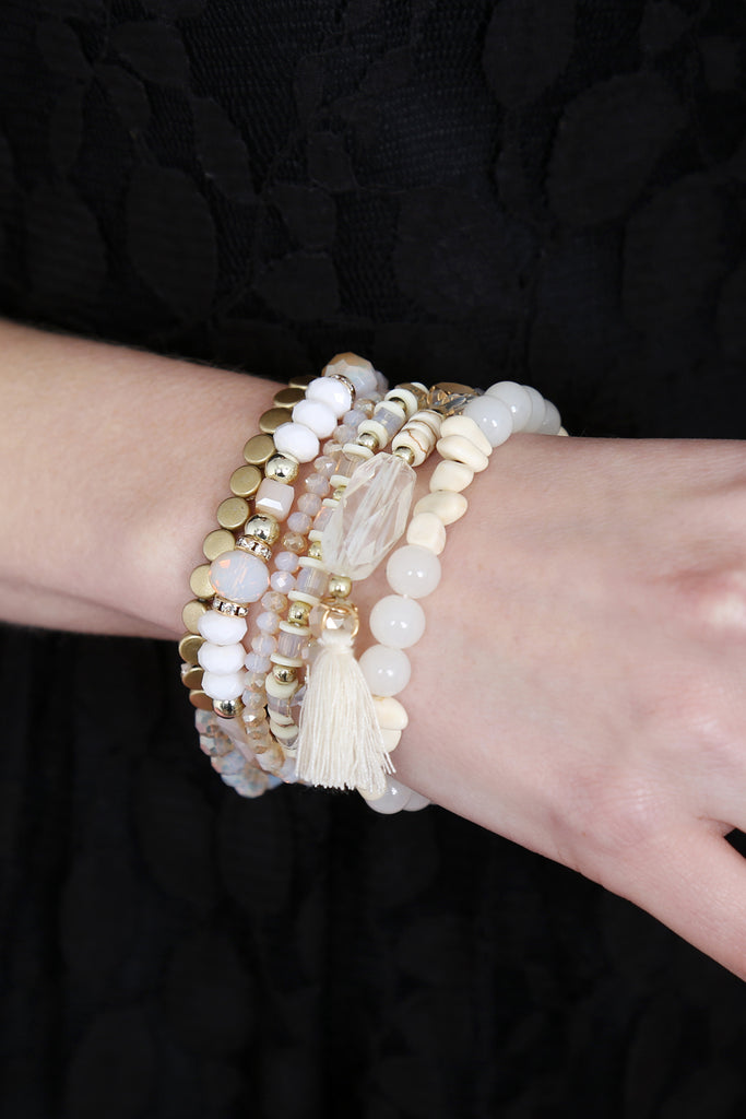 BOHO TASSEL CHARM BRACELET