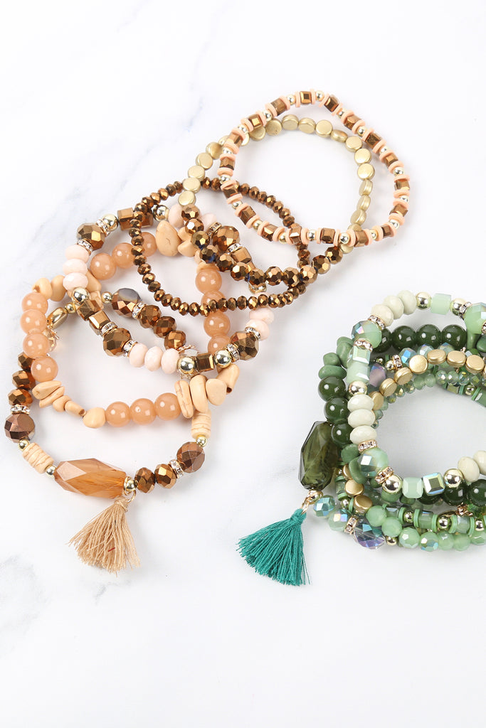 BOHO TASSEL CHARM BRACELET