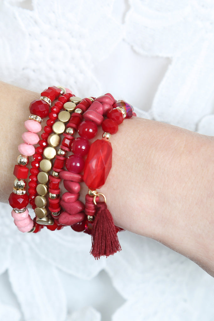 BOHO TASSEL CHARM BRACELET