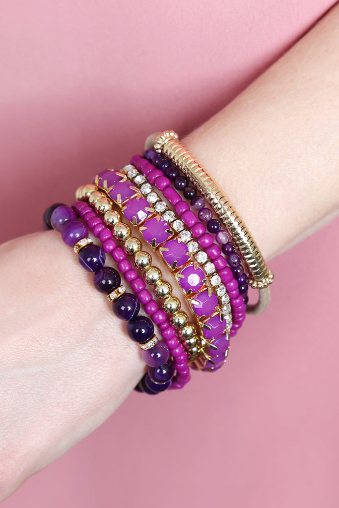 REGULAR SIZE STACKABLE BEADS BRACELET SET