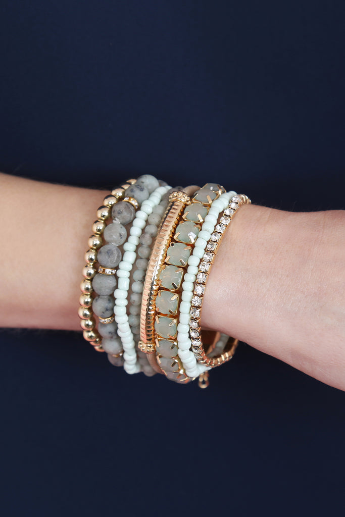 REGULAR SIZE STACKABLE BEADS BRACELET SET