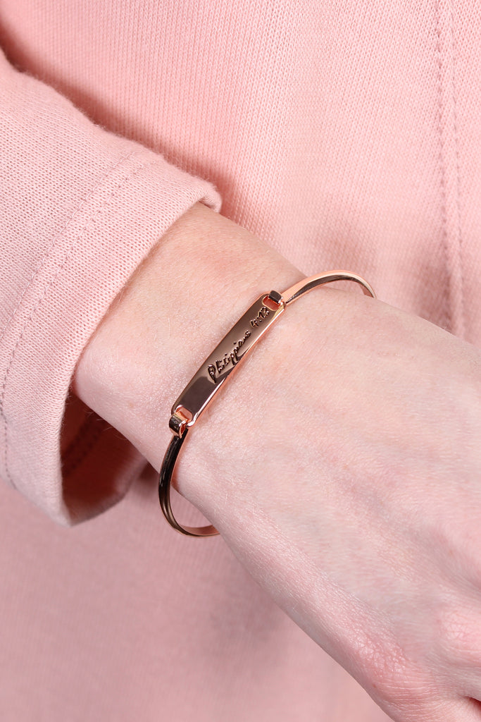 Philippians Hinge Plated Bracelet