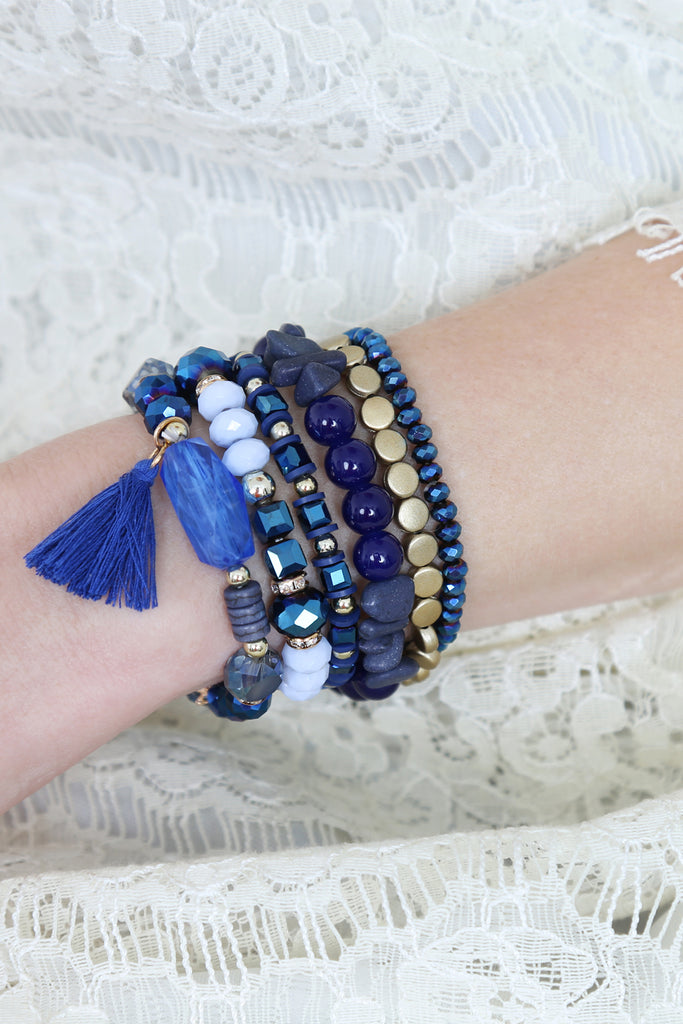 BOHO TASSEL CHARM BRACELET