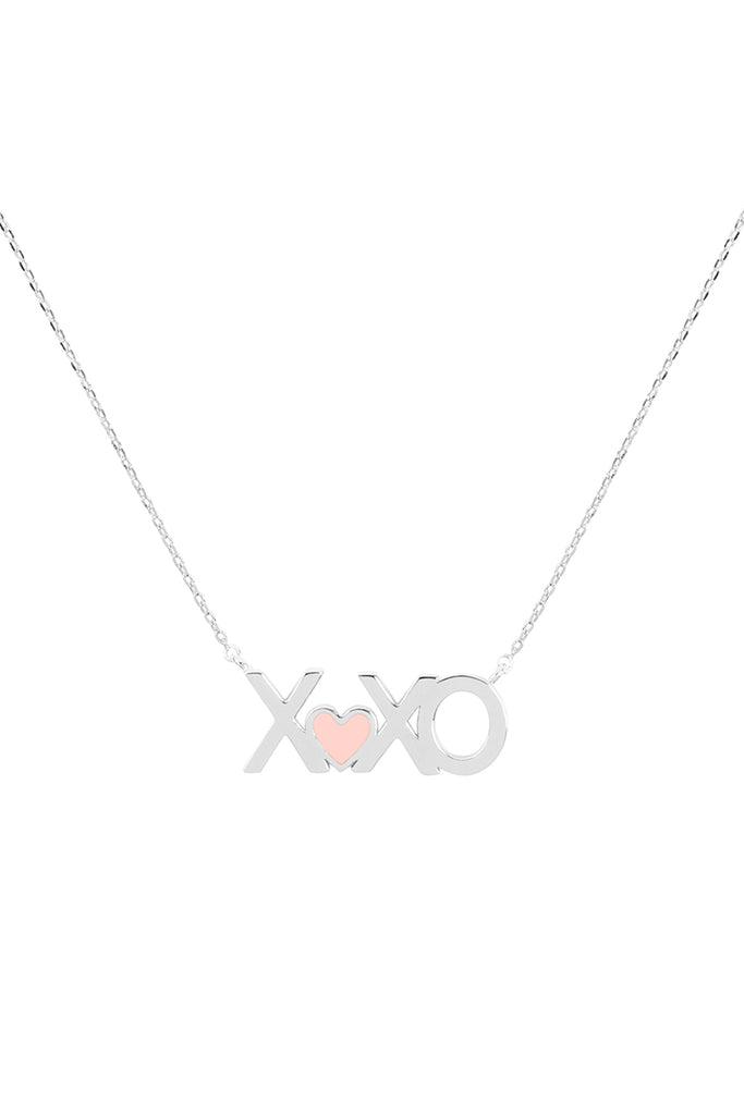 XOXO PENDANT WITH COLOR NECKLACE
