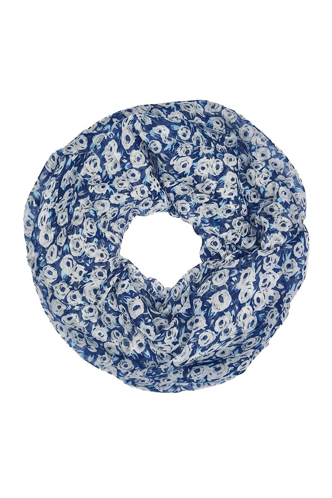Rose Print Infinity Scarf