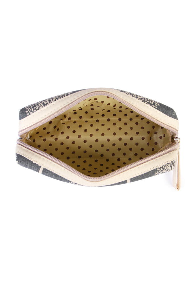 TREE PRINT COSMETIC POUCH