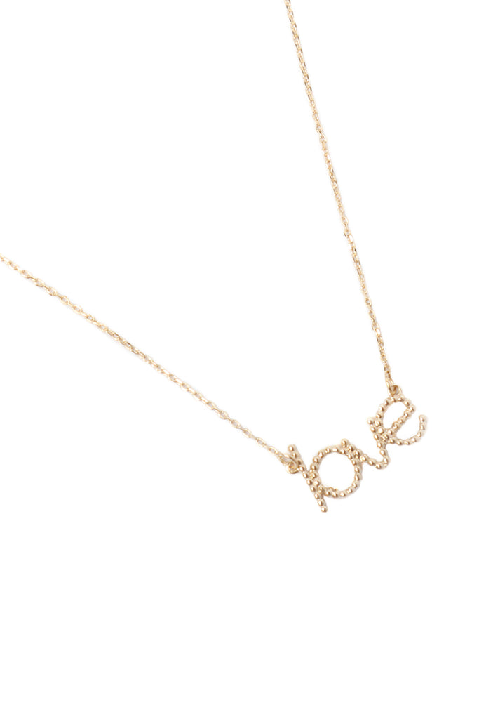 BALL TEXTURE "LOVE" NECKLACE