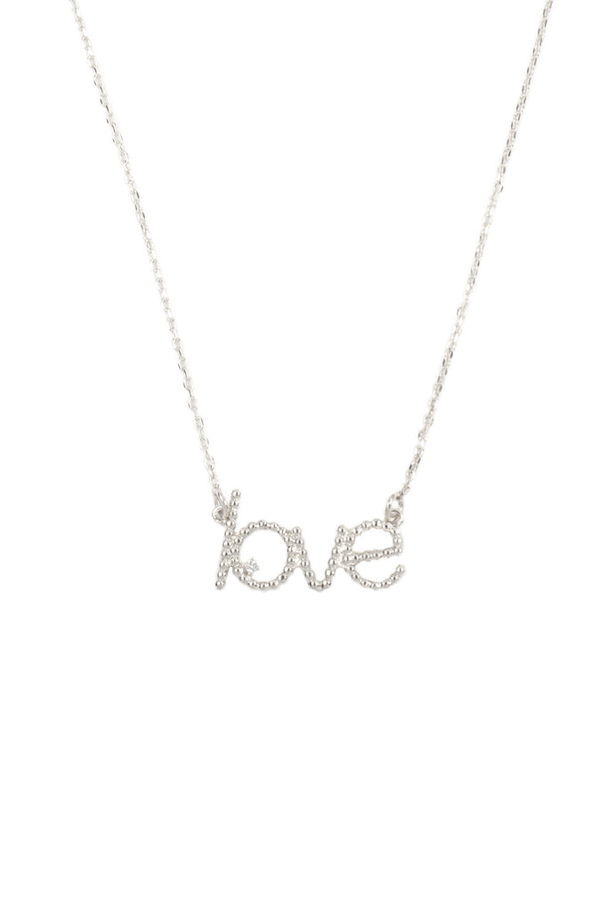 BALL TEXTURE "LOVE" NECKLACE