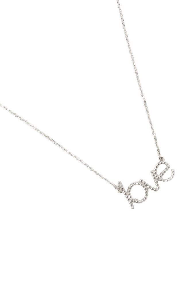 BALL TEXTURE "LOVE" NECKLACE