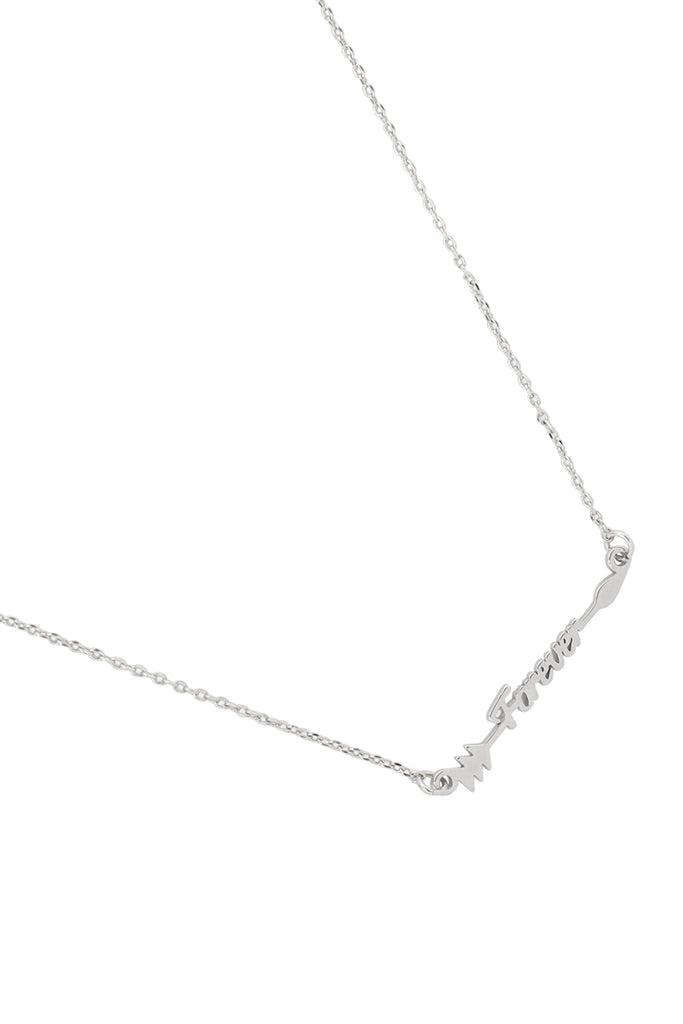 ARROW LETTER FOREVER PENDANT NECKLACE