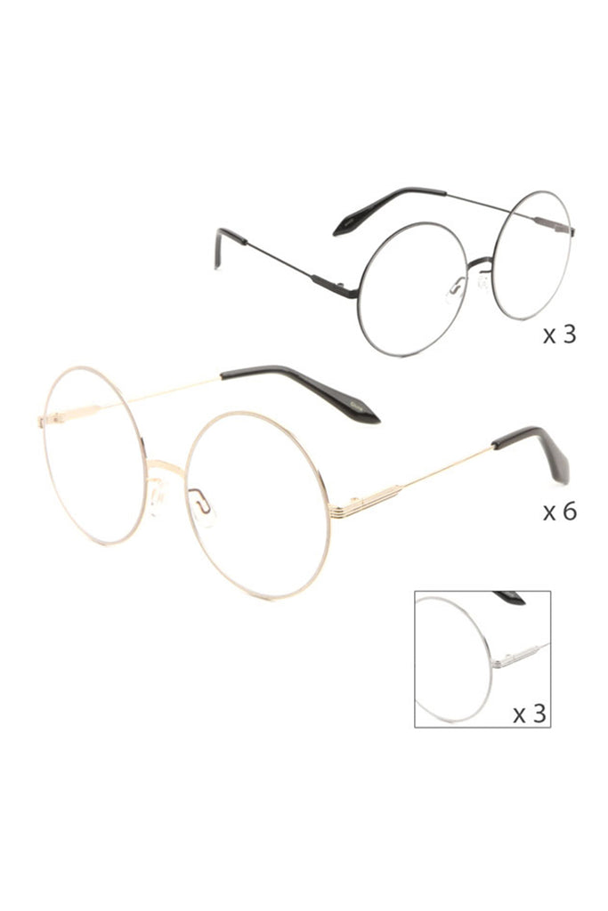 ASSORTED ROUND CLASSIC FASHION EYEGLASSES