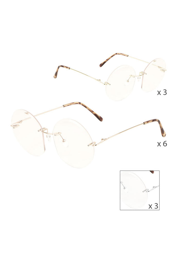 ASSORTED ROUND FASHION EYEGLASSES