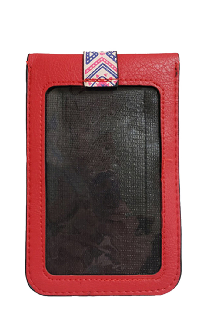 AZTEC CELLPHONE CROSSBODY BAG WITH CLEAR WINDOW