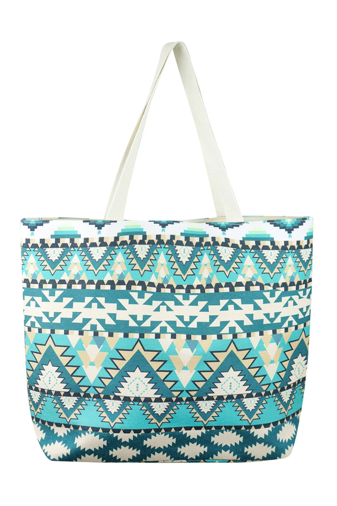 AZTEC PATTERN TOTE BAG