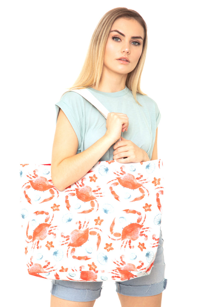 CRAB WATER COLOR TOTE BAG