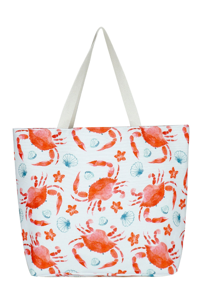 CRAB WATER COLOR TOTE BAG
